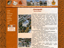 Tablet Screenshot of jaszapati.hezekiah.hu
